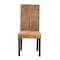 Baxton Studio Laymi Modern Bohemian Dark Brown Mahogany Wood and Banana Fiber Dining Chair 228-13137-ZORO - alternate 9